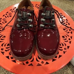 Art Company Patent Leather Red Loafers